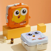 Super Chicken Lunch Box –Plastic Tiffin for School with Spoon, BPA-Free | Leak-Resistant Bento Box | Ideal for School, Picnic, Office & Outdoor